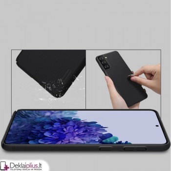 Nillkin Frosted shield plastikinis dėklas - juodas (telefonui Samsung S21 Plus)